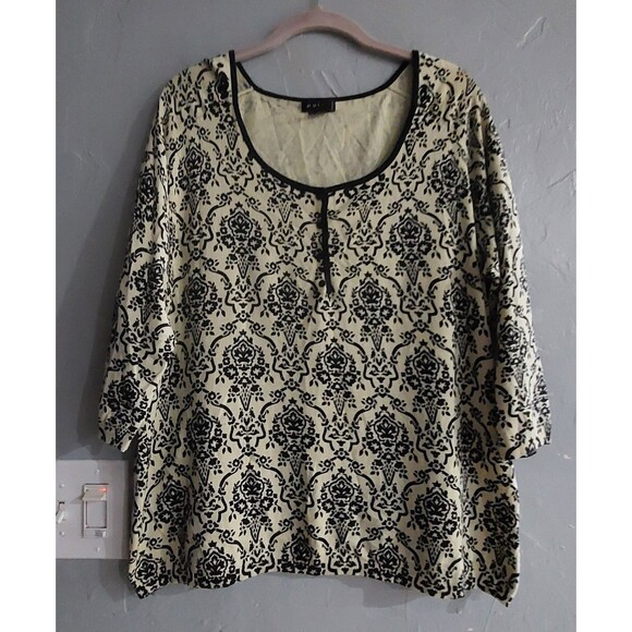 evie Tops Sweater Women 1X, Silk Viscose, Nylon Spandex, 21 Inch Of Armp To... - Picture 1 of 8